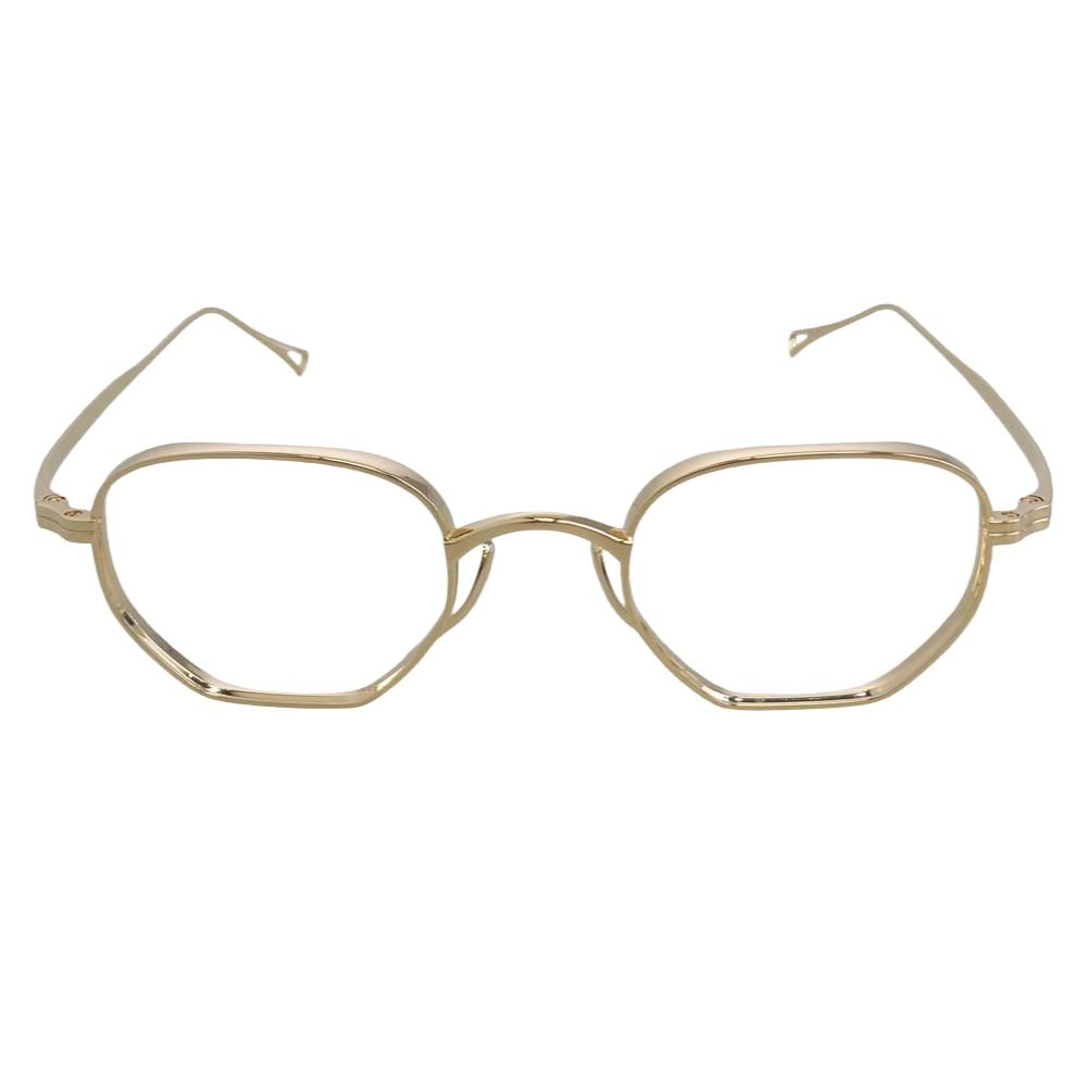 カメマンネン KameManNen KMN-9919 眼鏡 メガネ アイウェア ゴールド系 46□22-145【中古】