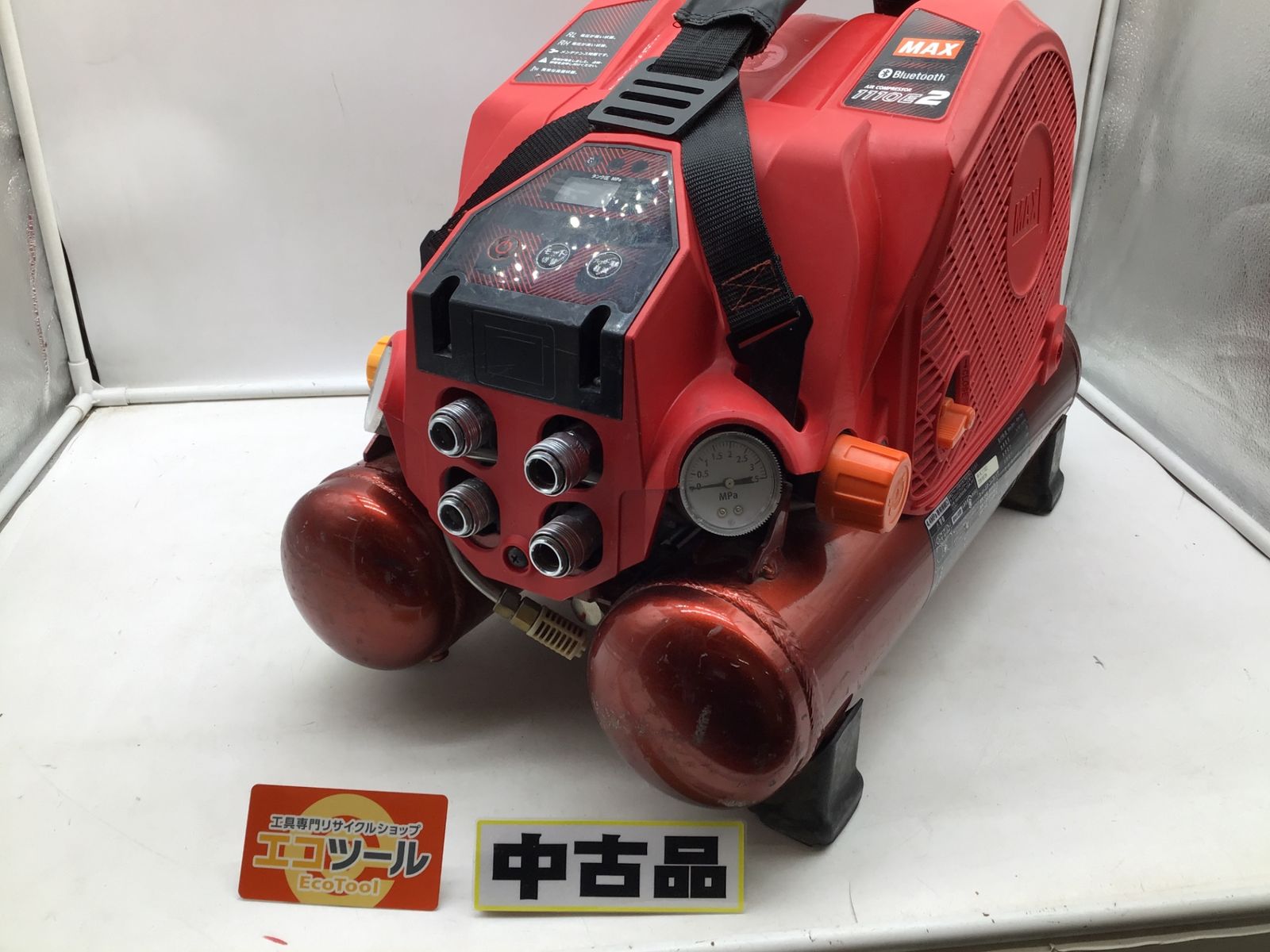 【中古品】MAX/マックス AK-HL1110E2 ☆ 高圧エアコンプレッサ高圧・常圧赤 [IT_ZG94W][笠寺][M04]