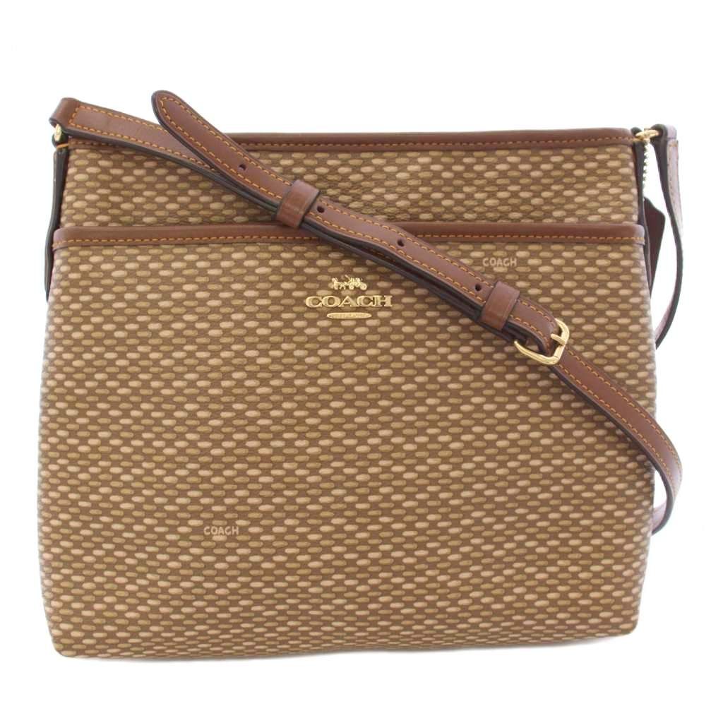 コーチ COACH エクスプローデッド レップス ファイル バッグ ショルダーバッグ 総柄 ベージュ F29672 /TK ■GY11