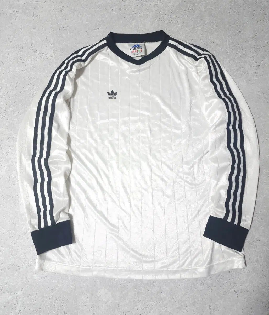 L adidas 3本線 90s オールドスクール 機能性 トレーナー ロングスリーブ 長袖 Tシャツ