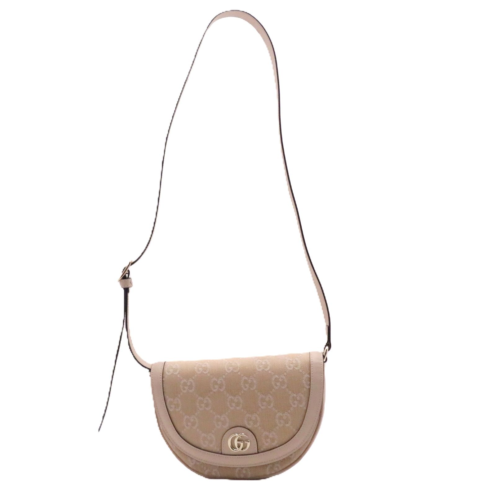 GUCCI グッチ GGショルダーバッグ ライトベージュ キャンバス/レザー 757309 レディース【中古】431