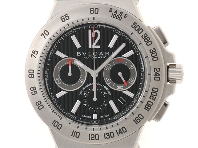 BVLGARI ブルガリ ディアゴノ プロフェッショナル テラ DP42BSSDCH 腕時計 ステンレススチール ブラック 自動巻き メンズ【中古】200 172,095円
