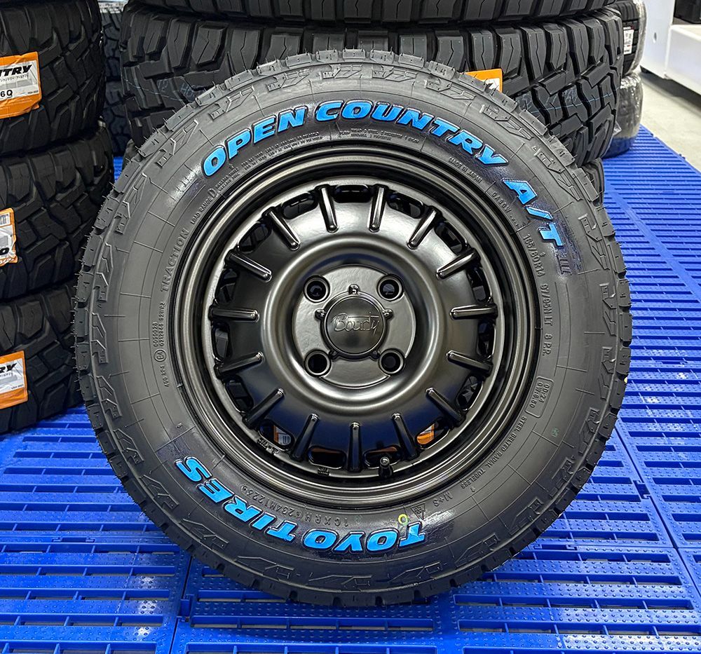 【即納】新品 タイヤホイール ４本セット タウンエース ライトエース 14インチ TOYO OPENCOUNTRY AT3 165/80R14 Bounty NOEL