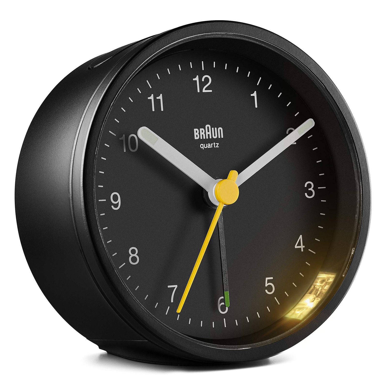 【国内正規輸入品】BRAUN/ブラウン 置き時計(卓上時計)アナログアラームクロック ブラック BC12B