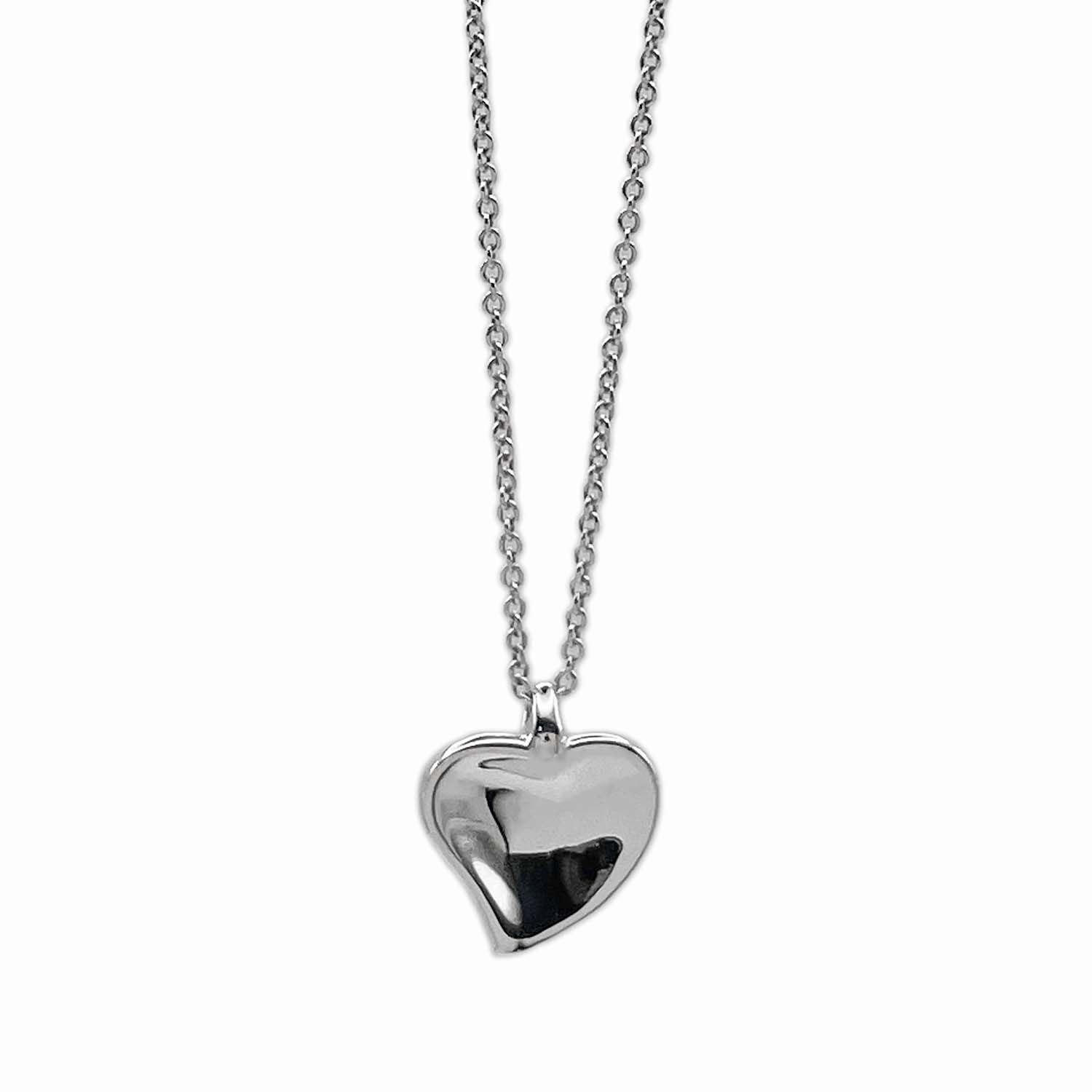 TIFFANY&Co. ティファニー カーブドハート エルサペレッティ ネックレス ペンダント エルサペレッティ SV925 シルバー 新品仕上済 レディース 【中古】