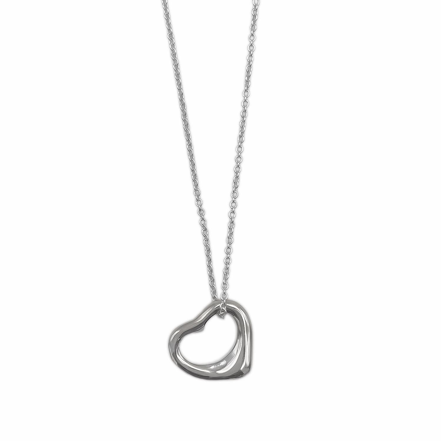 TIFFANY&Co. ティファニー オープンハート 16MM 現行モデル ネックレス ペンダント エルサペレッティ SV925 シルバー 新品仕上済 レディース 【中古】 15,620円