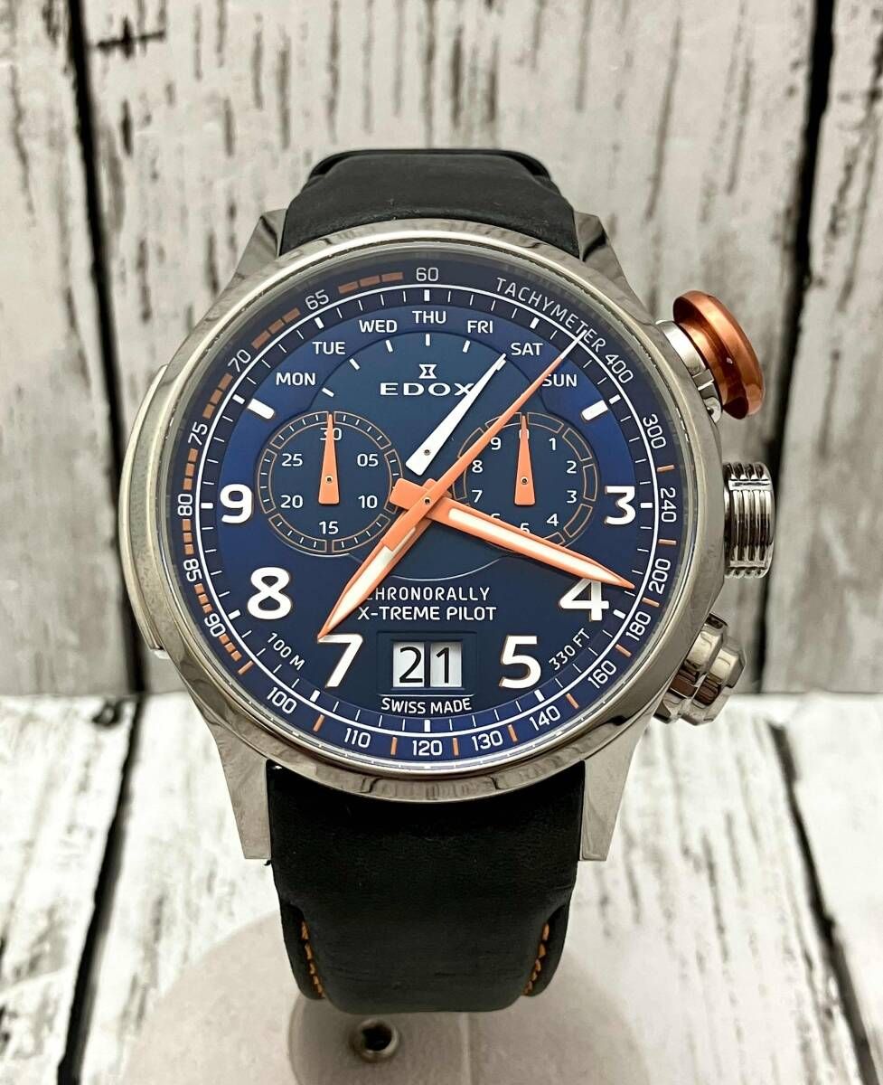 EDOX 38001 1414383 CHRONORALL クォーツ 役21cm