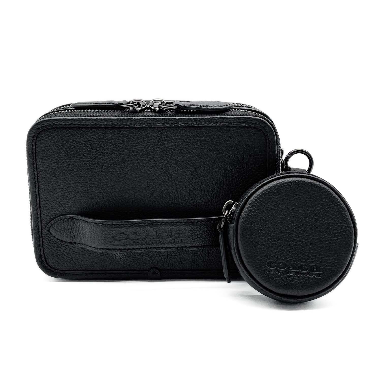 COACH コーチ チャーター ショルダーバッグ レザー ブラック レディース 【中古】