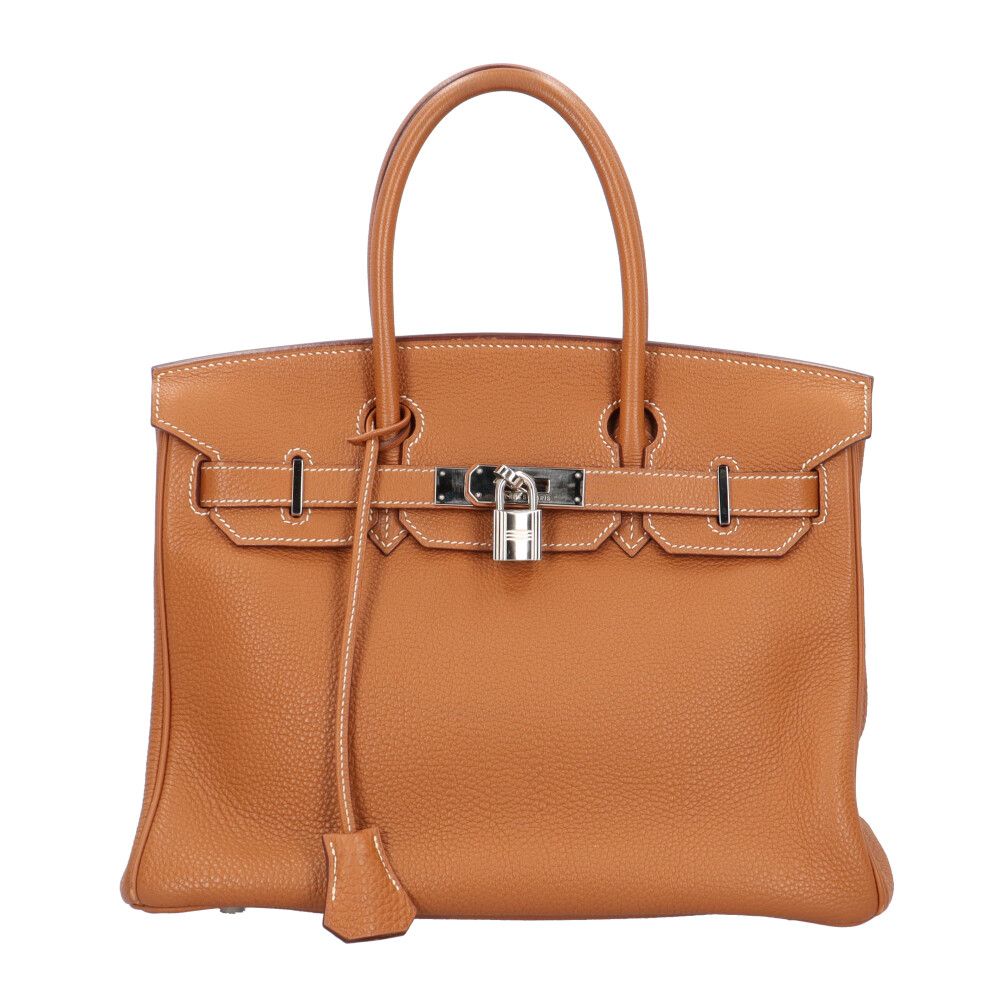 エルメス バーキン30 ハンドバッグ トゴ ブラウン レディース HERMES 中古 エルメス