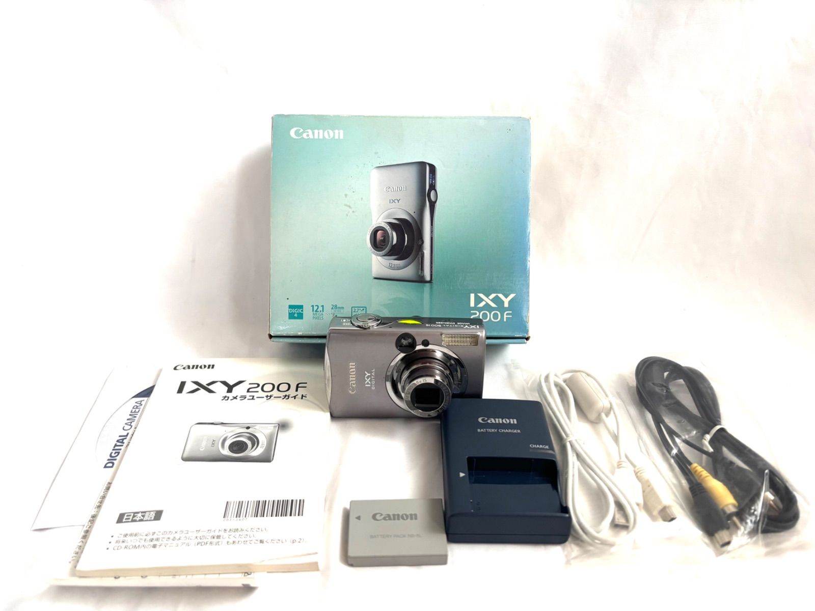 캐논 IXY 200F 컴팩트 디지털 카메라 실버 전류 상태