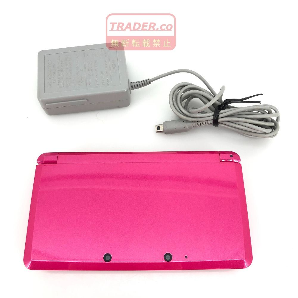 05w23183t [3DS] Nintendo 3DS main unit only pink SD card 4GB + charger * operation checked/initialized* [used goods]