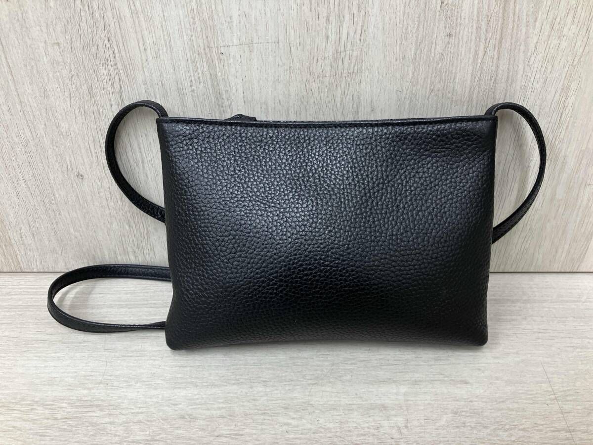 Hush Tug レザーサコッシュ ブラック
