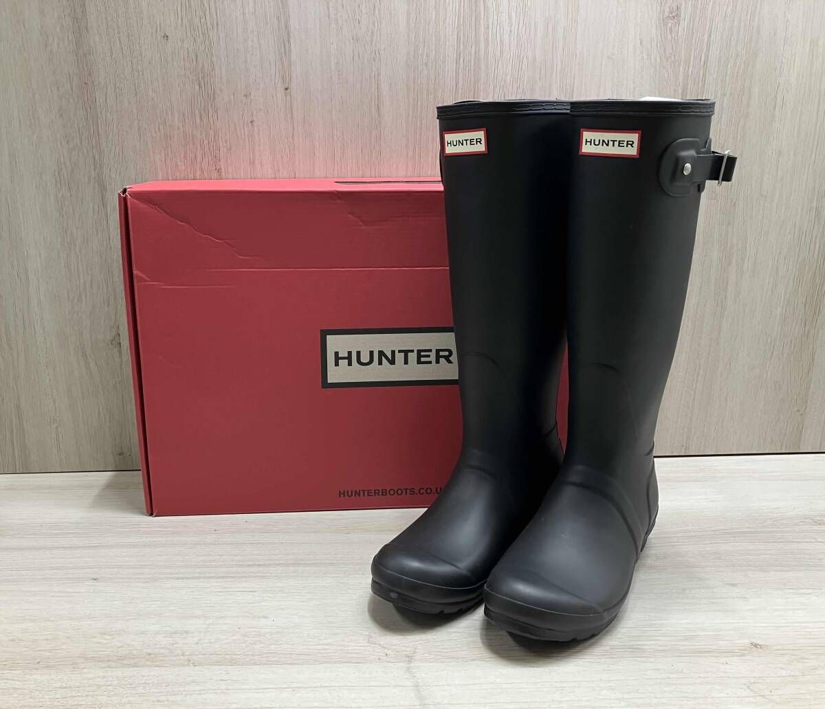 HUNTER レインシューズ　長靴　ブラック　UK5/EU38/US7 ハンター