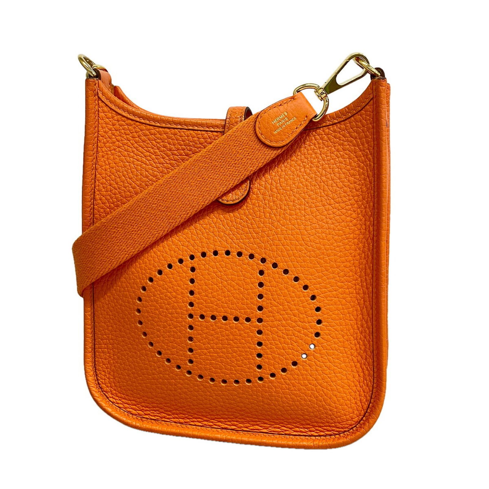 エルメス(Hermes) エルメス ショルダーバッグ エヴリンTPM トリヨンクレマンス オレンジミニアン B刻印レディース