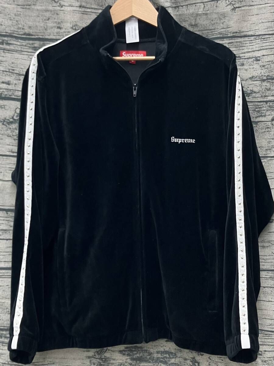 Supreme シュプリーム ブルゾン スタッズ ベロア 22AW Mサイズ ブラック
