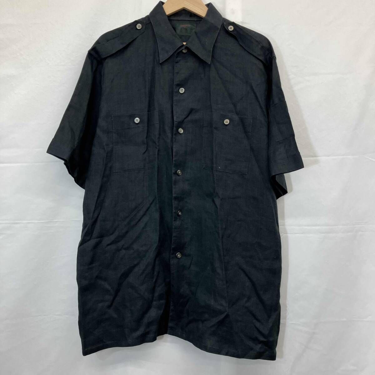YOHJI YAMAMOTO A.A.R / ヨウジヤマモト エーエーアール / 半袖開襟シャツ / 麻 / サイズL / ブラック 8,712円