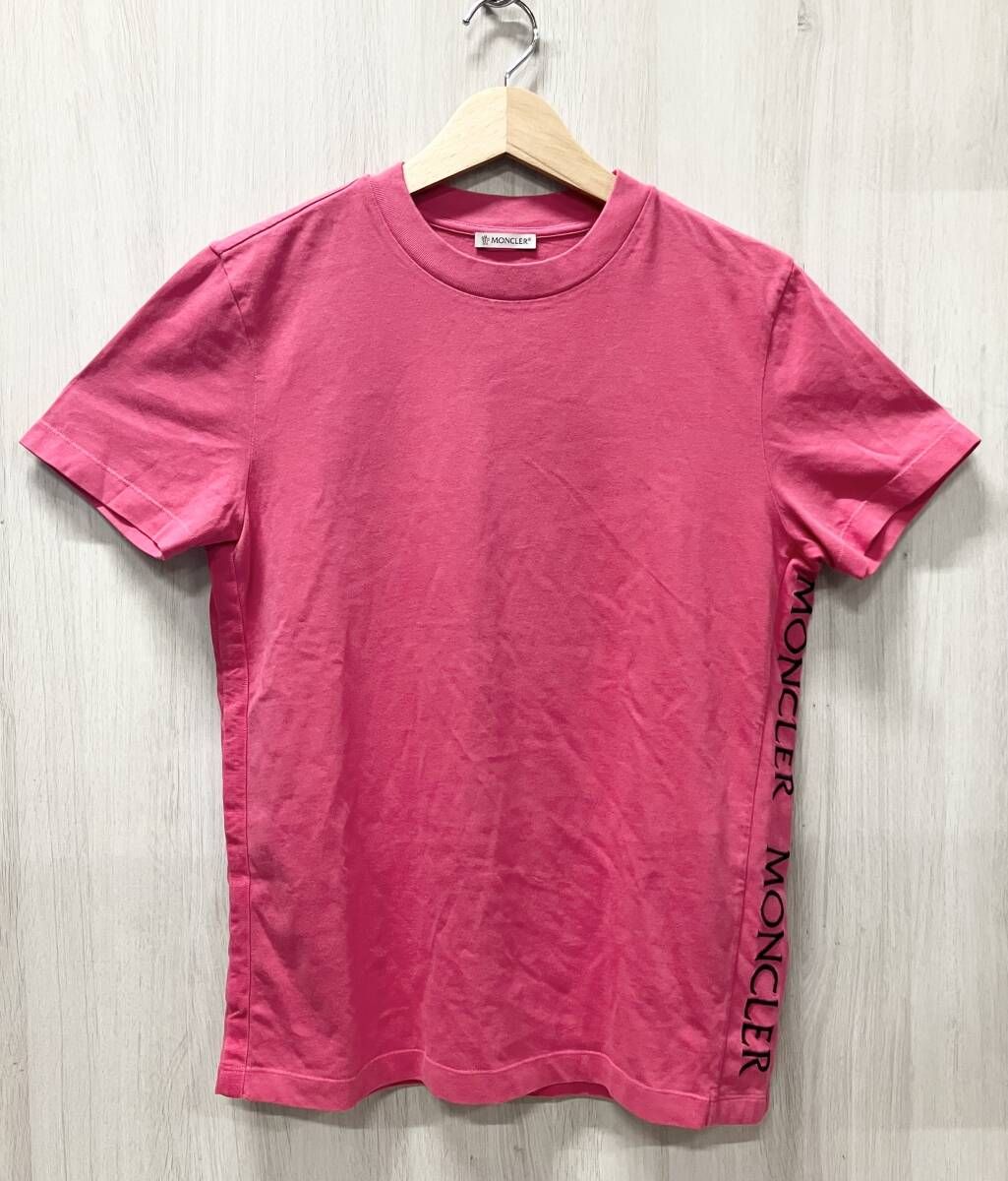 MONCLER モンクレール 半袖Tシャツ メンズ Sサイズ ピンク C-SCOM-19-19029