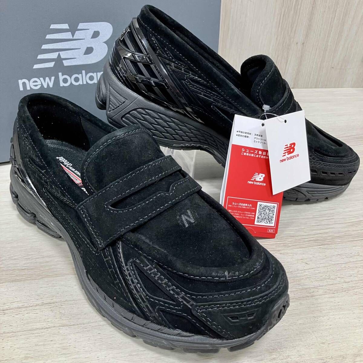 new balance/スニーカー/U1906LNT 25.5㎝　黒　ブラック　【タグ付】ニューバランス スエード ローファー