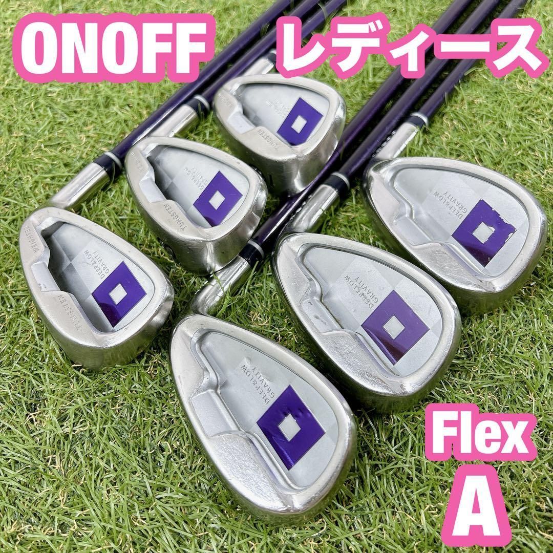 オノフ　ONOFF ゴルフ　アイアンセット　レディース　女性　初心者　6本 A オノフ ONOFF ゴルフ アイアンセット レディース 女性 初心者 6本 A