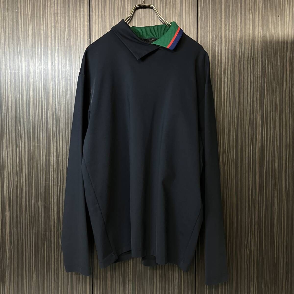 22aw kolor 襟変形カットソー 22WCM-T02202 長袖Tシャツ カラー