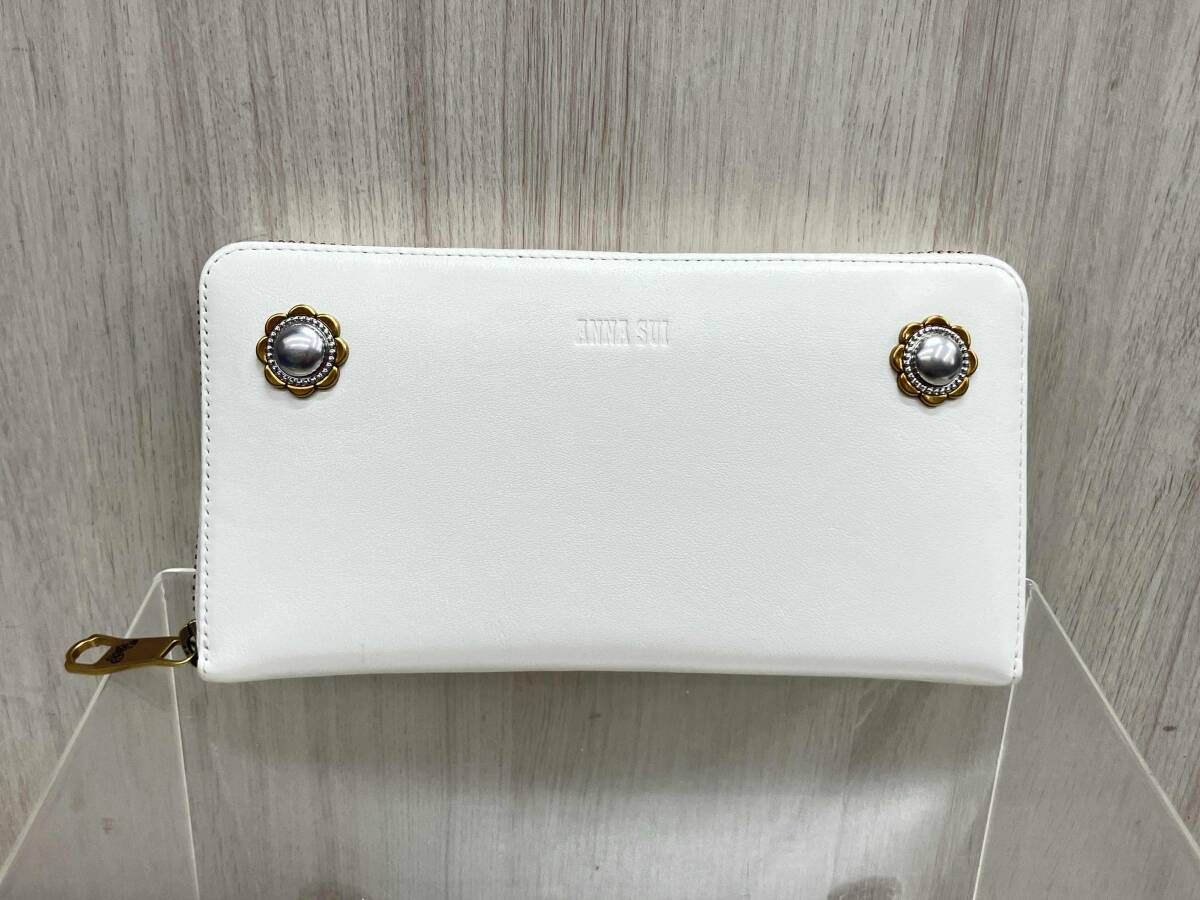 ANNA SUI 長財布　317450 ホワイト　ヴィンテージボタン 7,358円