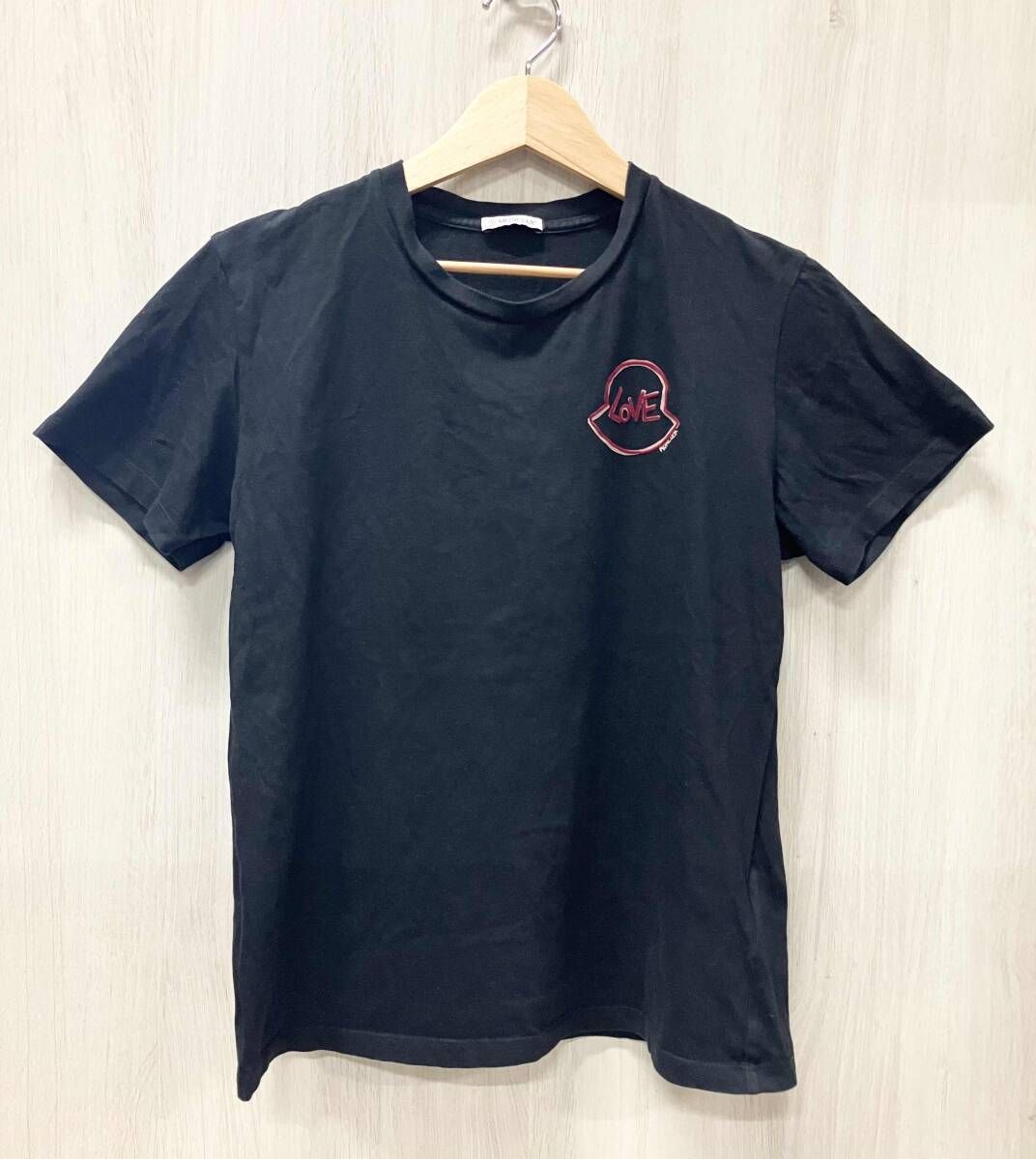 MONCLER モンクレール 半袖Tシャツ レディース Mサイズ ブラック C-SCOM-21-952