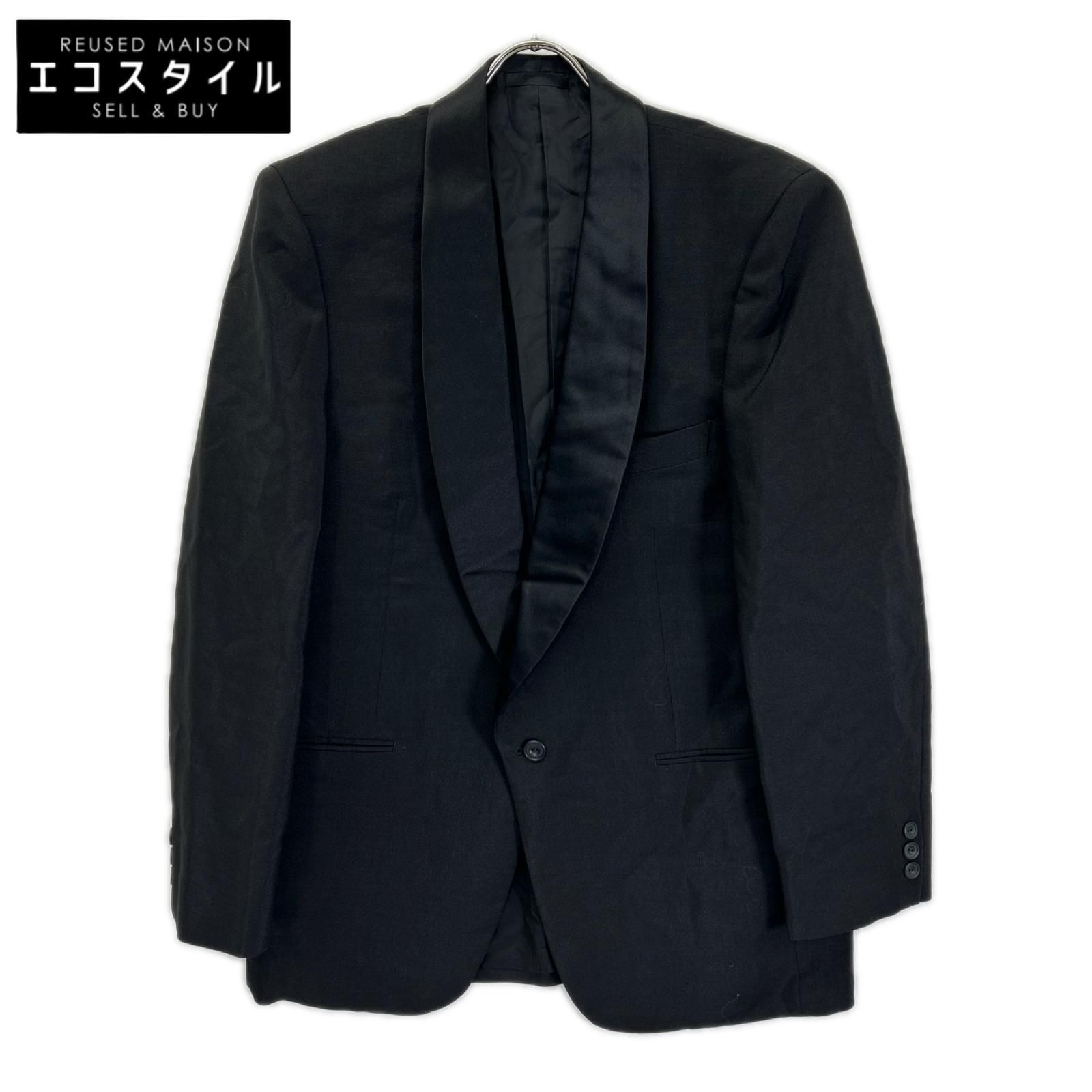 Christian Dior MONSIEUR　クリスチャンディオールムッシュ　ブラック シルクラペル タキシード スモーキングジャケット　F