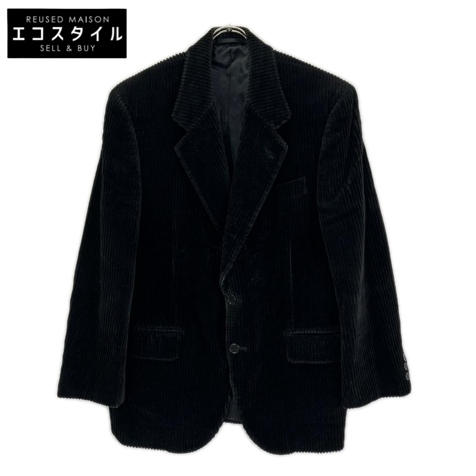 YvesSaintLaurent　イヴサンローラン　ブラック コーデュロイ テーラードジャケット 19,722円