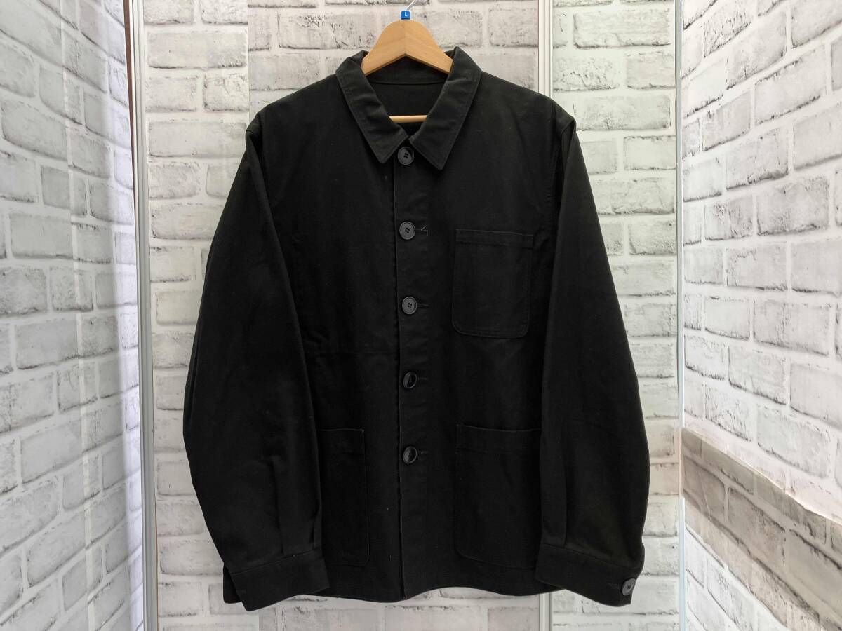 SOPH./WORK JACKET/カバーオール/Lサイズ/ブラック/ソフネット/コットン/ボタンジャケット/ワークジャケット/202000