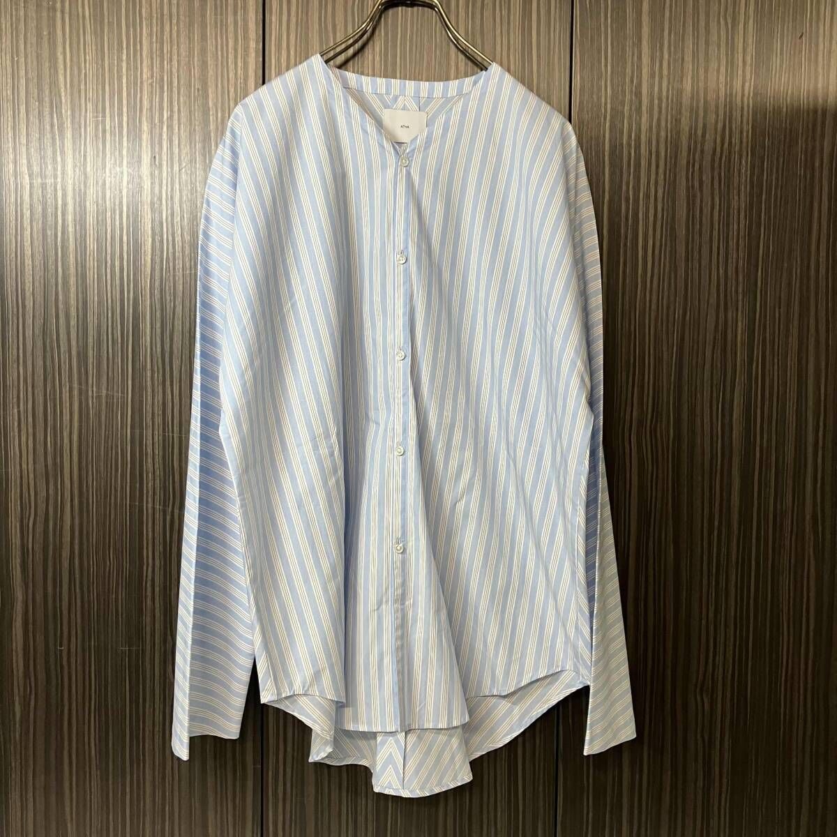 ATHA 150-2 Superior Pima Stripe Dabo Shirt ストライプシャツ アタ