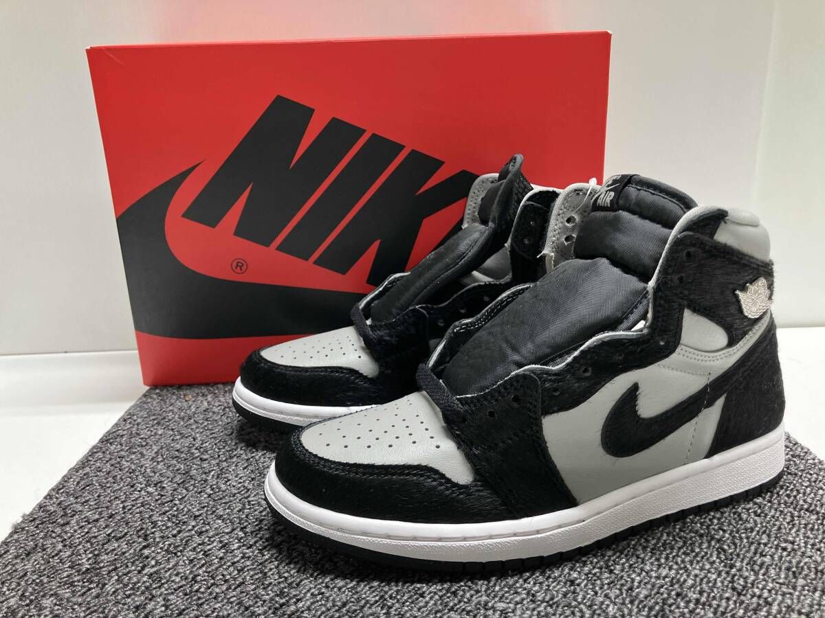 箱付き★ NIKEナイキ AIR JORDAN 1 RETRO HIGH OG / エア ジョーダン 1 レトロ ハイ OG スニーカー / グレー DZ2523-001 / サイズ24cm