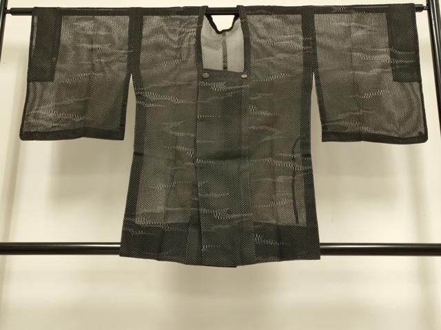 平和屋着物▽道行コート　スリーシーズン　春夏秋　塵除け　霞文　正絹　逸品　DABI4052du
