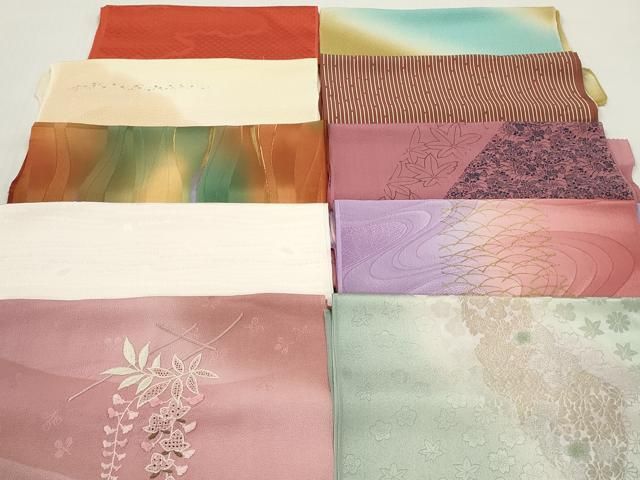 平和屋着物★和装小物　帯揚げ10枚セット　正絹　逸品　DABJ2310xg