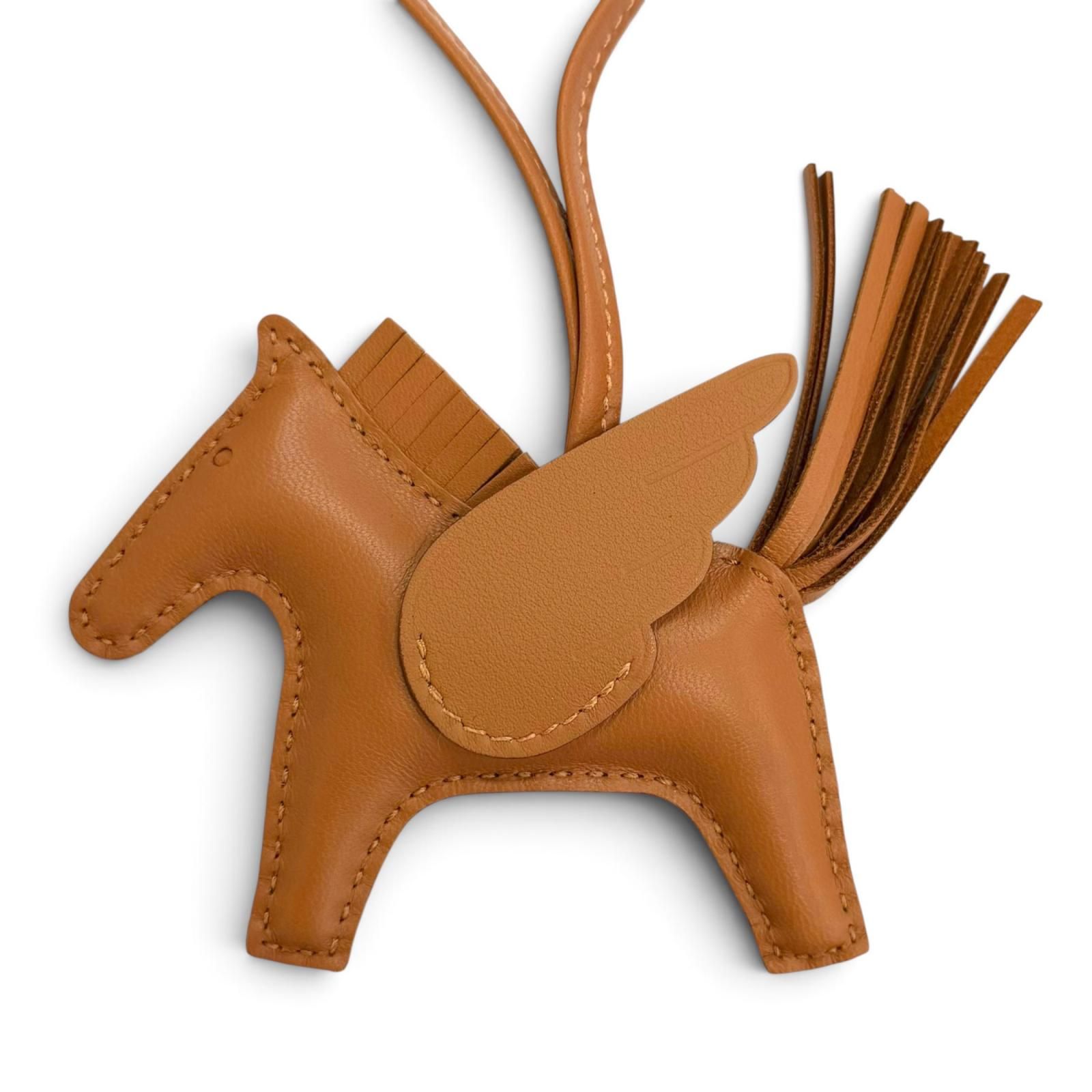 極美品△HERMES エルメス H083010CABI ロデオチャーム ペガサスPM アニョーミロ スイフト ソーゴールド バッグチャーム W刻印 仏製 箱付