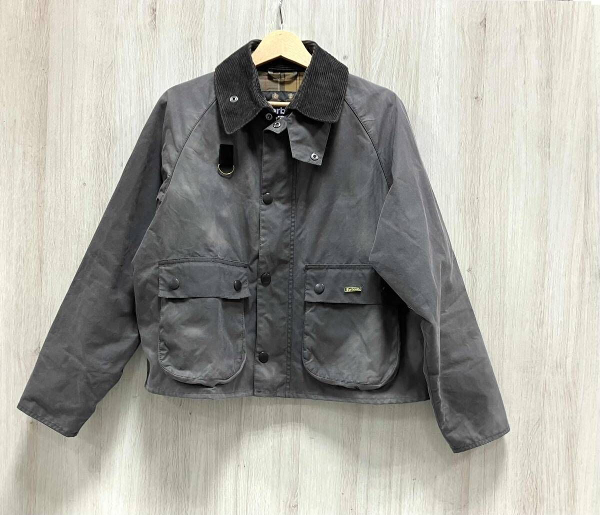 BARBOUR/その他ジャケット／B-SHOP別注 BLYTH WAX JACKET/242MWX2133／オイルドジャケット／グレー/サイズM