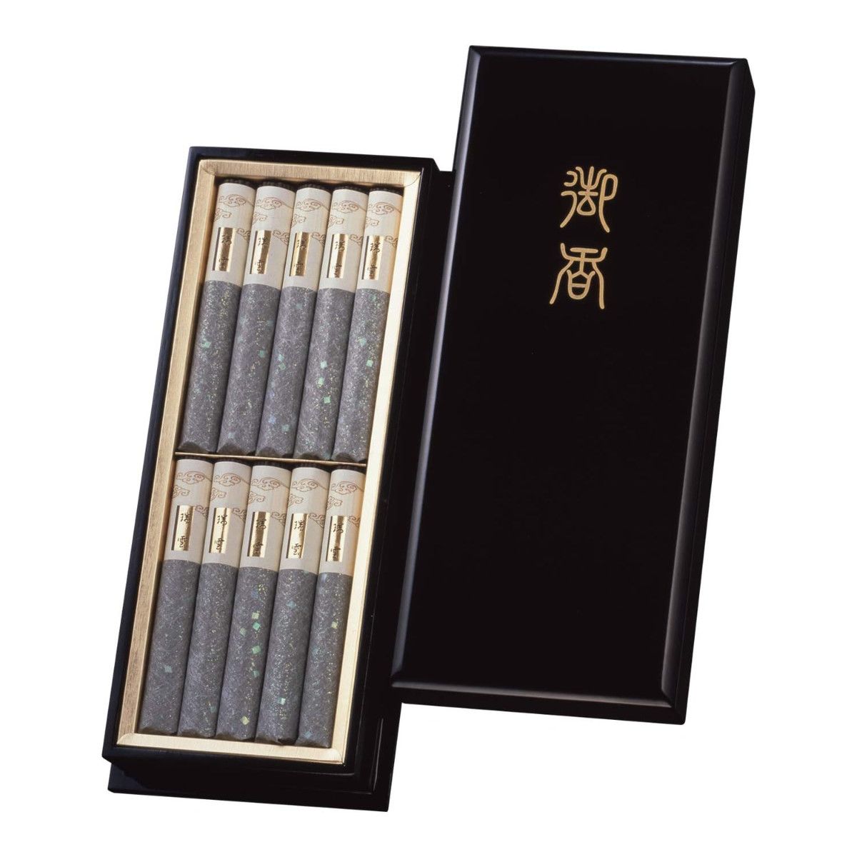 進物 線香 瑞雲 塗箱短寸 10入り 贈答用 （ お線香 線香セット 進物線香 進物用 伽羅 煙少なめ 喪中見舞い お供え 法事 仏壇 お墓参り 仏前 贈答 箱入り お悔み 喪中はがき 新盆 お盆 お歳暮 お彼岸 法要 帰省 香典返し 日本香堂 ） 10,488円