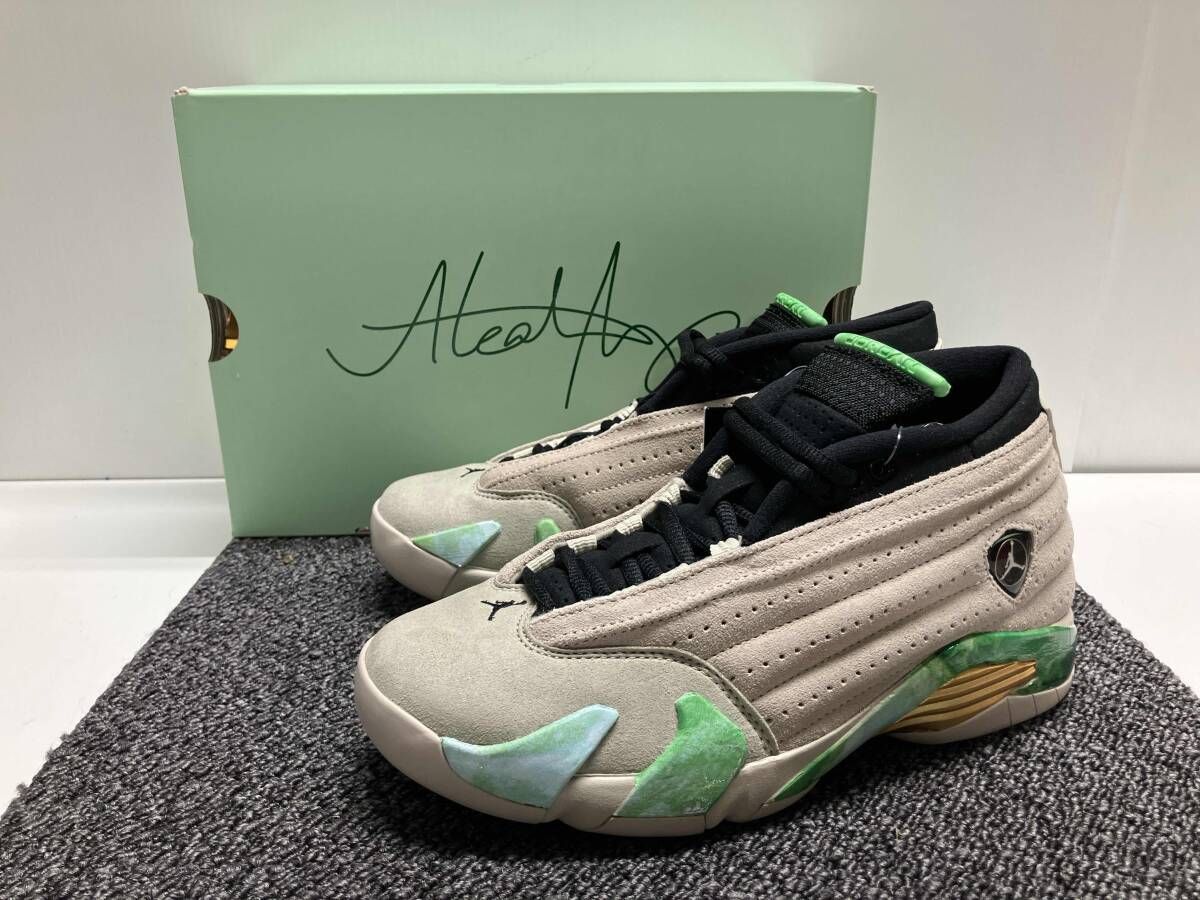 箱付き★ Nike ナイキ × Aleali May Air Jordan 14 Retro Low SP アレイリ・メイ × エアジョーダン/ DJ1034-200スニーカー / 24cm
