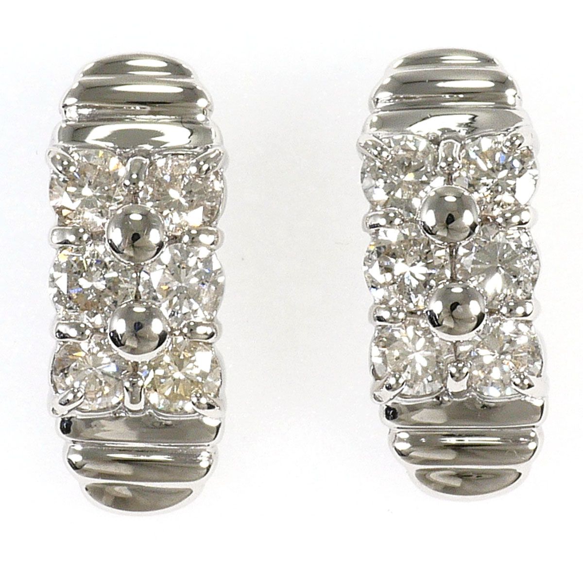 PT900/プラチナ ピアス ダイヤモンド 0.25ct 総重量約1.6g