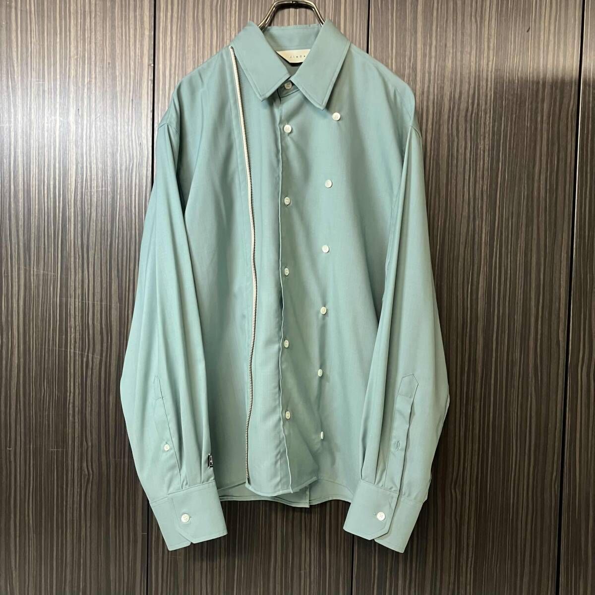 22ss JieDa ZIP & BUTTON SHIRT 2way ジップボタンシャツ ジエダ