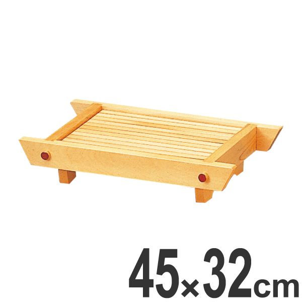 盛器 木製 尺5 井桁盛込器 白木 目皿付き 皿 食器 刺身 お造り 食器 盛り皿 ( お皿 大漁盛り 器 うつわ 和食器 舟盛り 盛る 魚 懐石 懐石料理 飲食店 料亭 旅館 大皿 角型 )