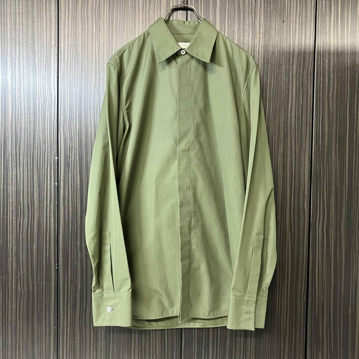 JIL SANDER コットン比翼ブロードシャツ JSMU600126MU24420021 ジルサンダー