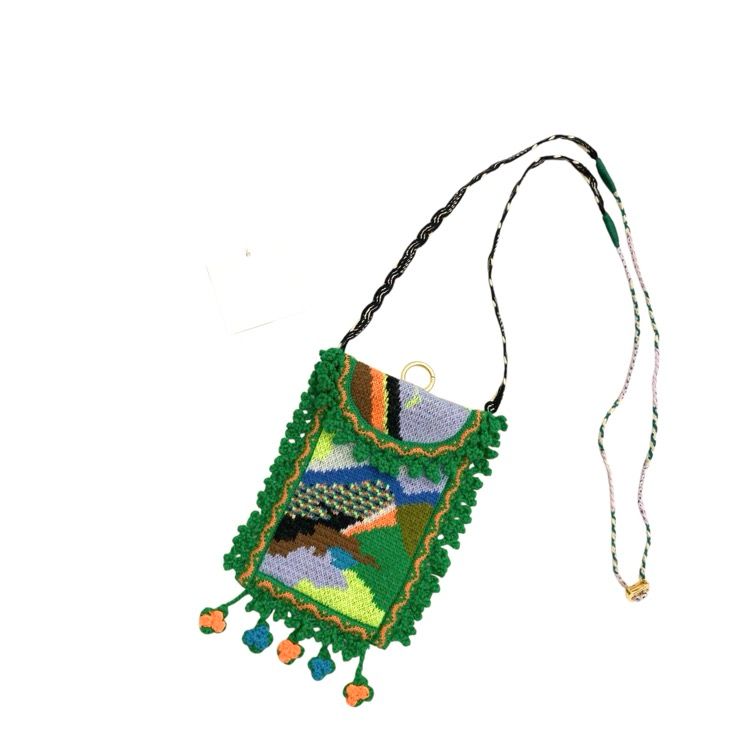”@”未使用品 Mame Kurogouchi マメクロゴウチ Mountainscape Knitted purse マウンテンスケープ ニットショルダーバッグ 1 MM22FW-AC303