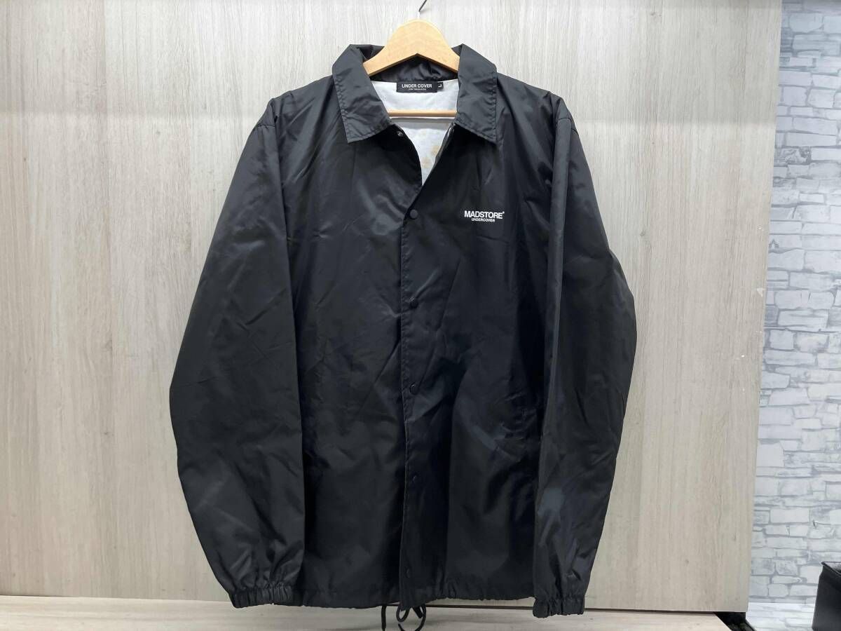 冬 UNDERCOVER アンダーカバー コーチジャケット UCR9204 MADS TORE COACH JACKET バックプリント ボタン L 黒