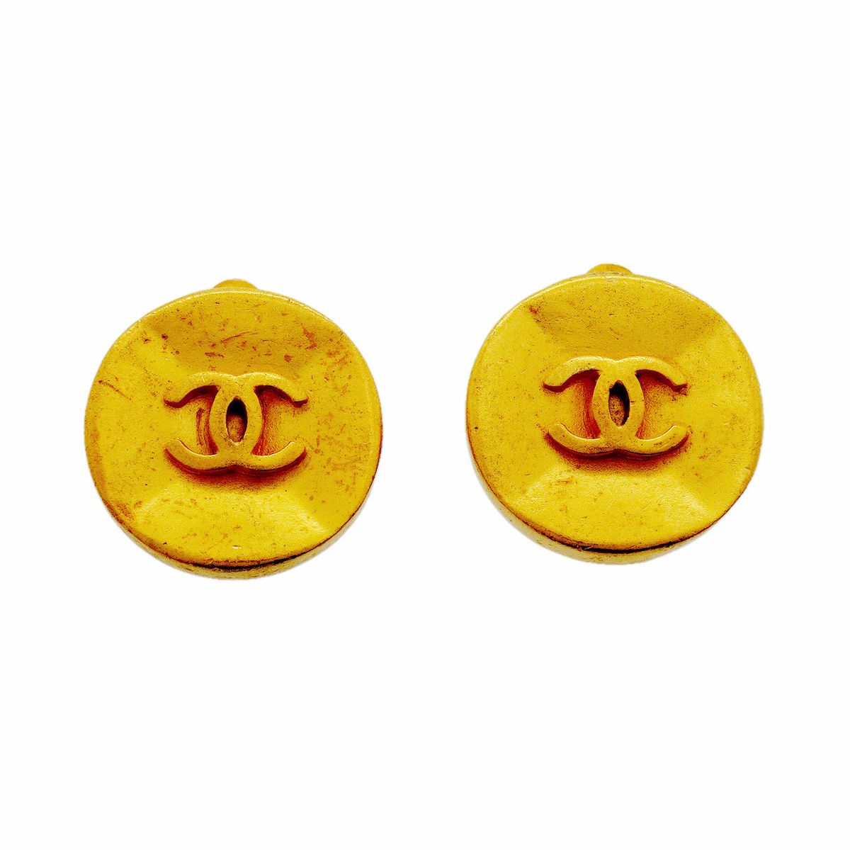 【6jhb0236】シャネル イヤリング ヴィンテージ ココマーク GPメッキ ゴールド【中古】レディース