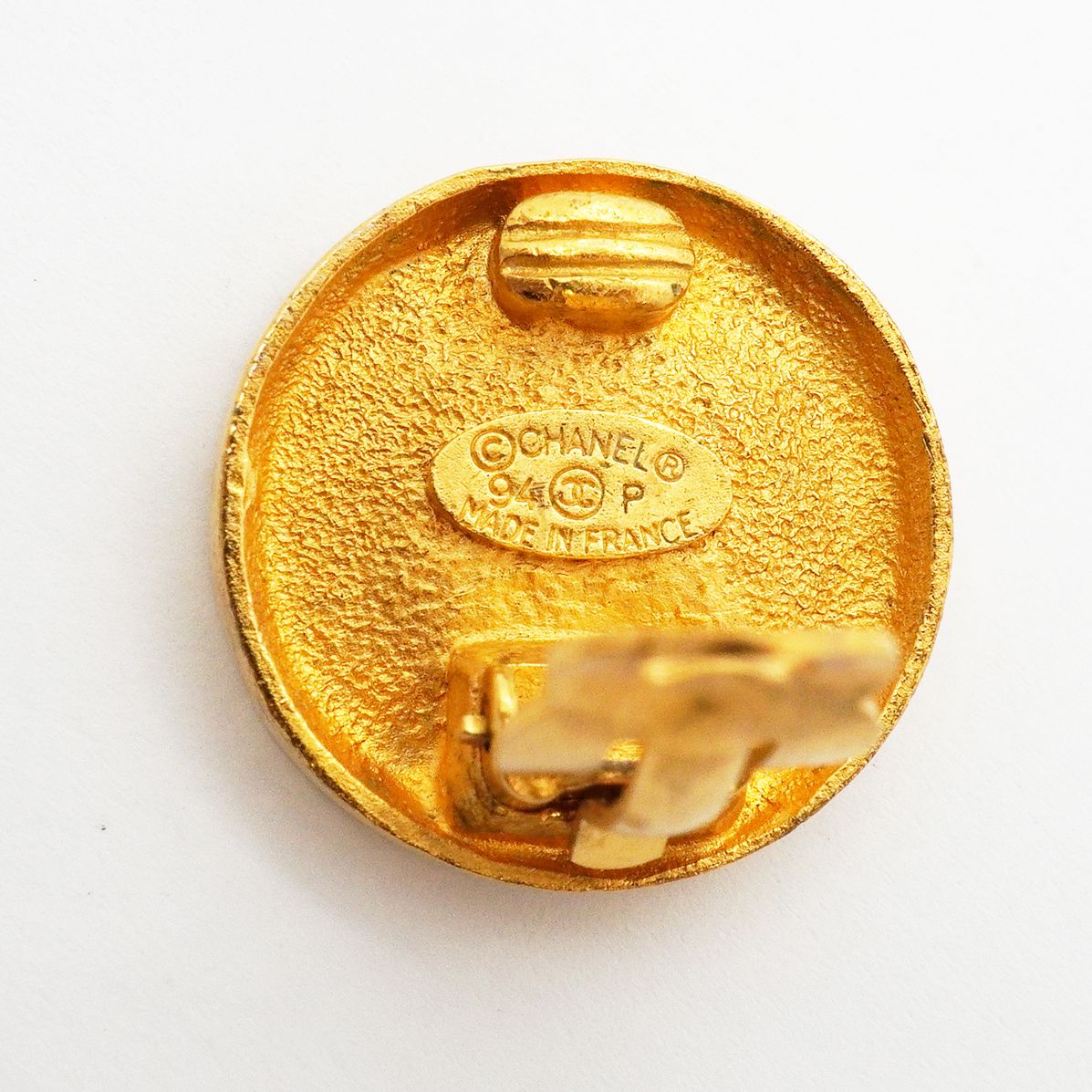 【6jhb0236】シャネル イヤリング ヴィンテージ ココマーク GPメッキ ゴールド【中古】レディース