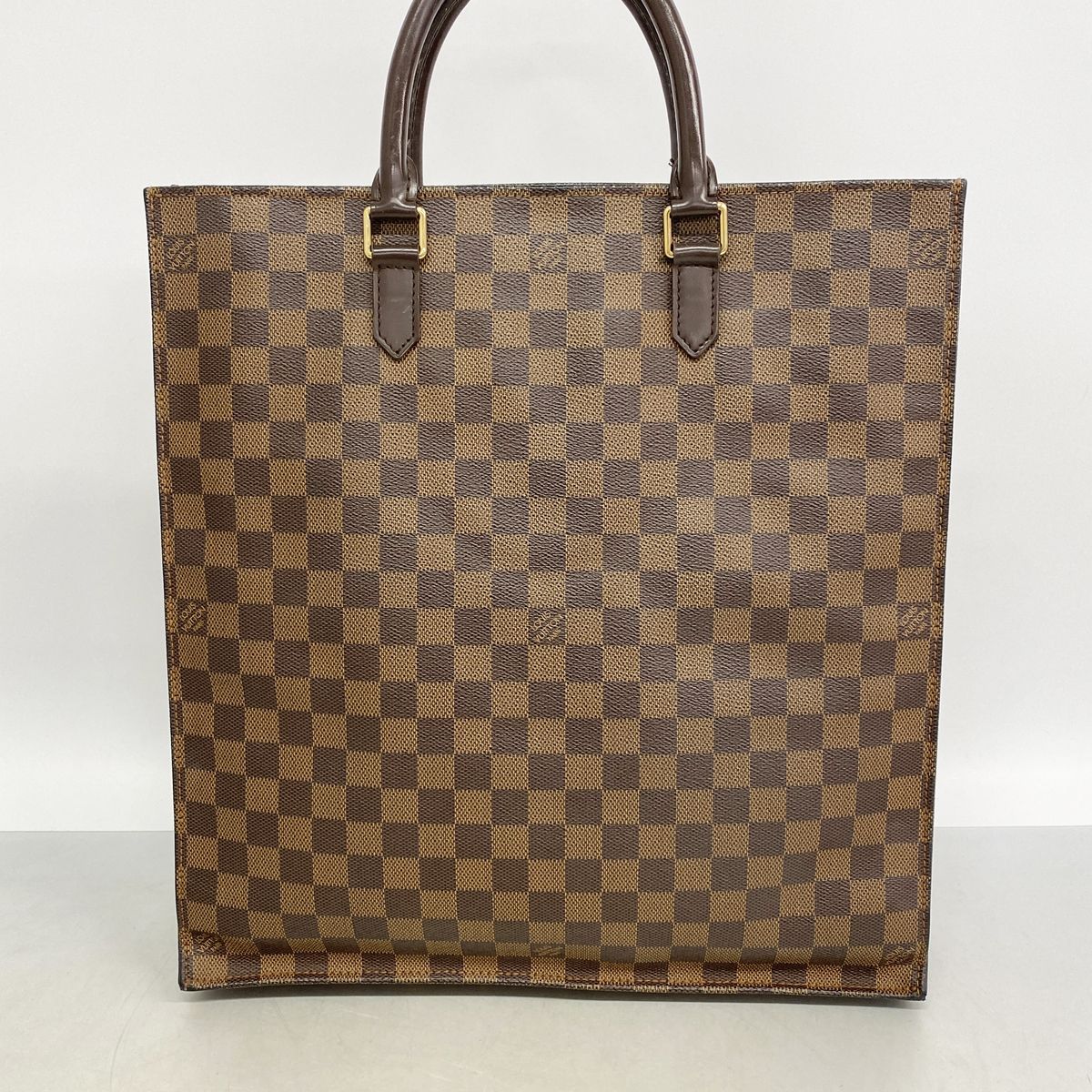 【6hd3134】ルイヴィトン トートバッグ ダミエ サックプラ N51140 エベヌ【中古】レディース