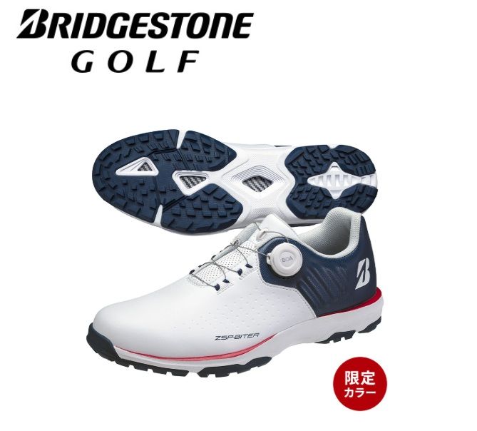 ブリヂストンゴルフ シューズ SH25C5 TR(トリコロール) 限定色 ゼロ・スパイク バイター ライト スパイクレス BOA BRIDGESTONE GOLF 12,243円