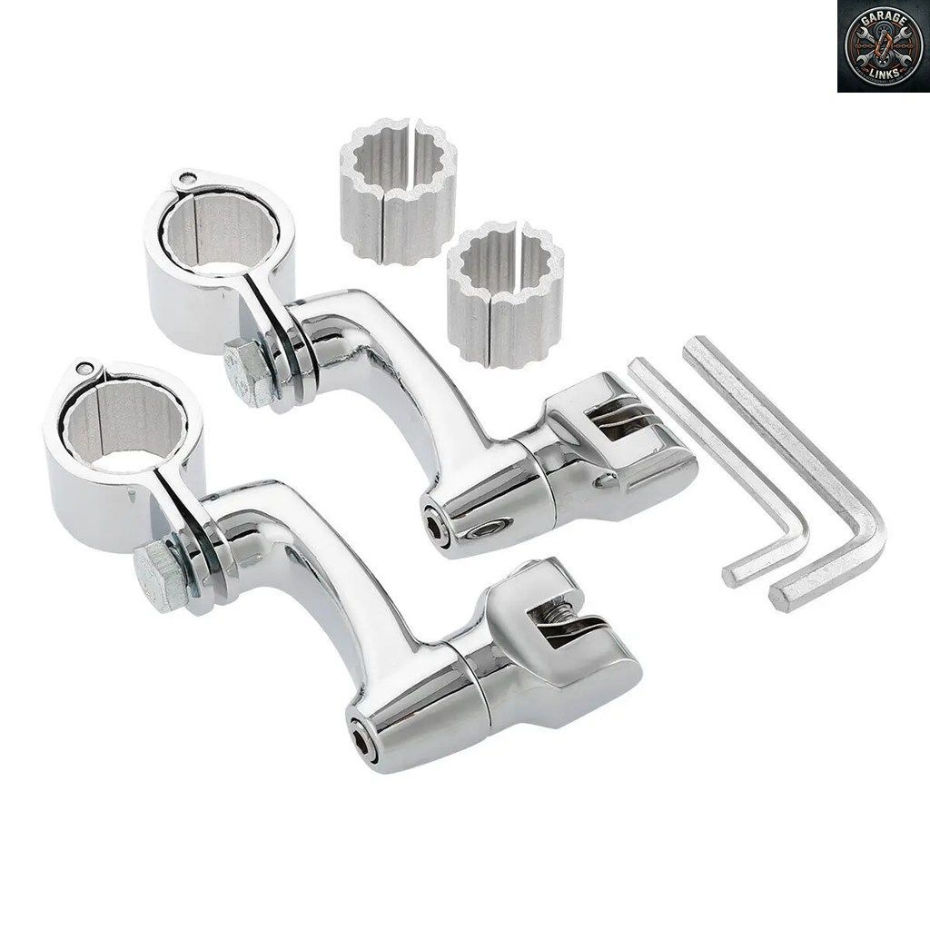 オートバイ用 1 1/4インチ 22/25/32/35mm ハイウェイ エンジンガード フットペグ マウント クランプ ハーレー ホンダ カワサキ ツーリング
