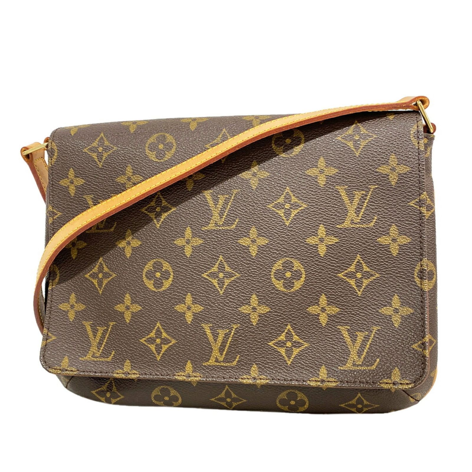 ルイ・ヴィトン(Louis Vuitton) ルイ・ヴィトン ショルダーバッグ モノグラム ミュゼットタンゴショートストラップ M51257 ブラウンレディース