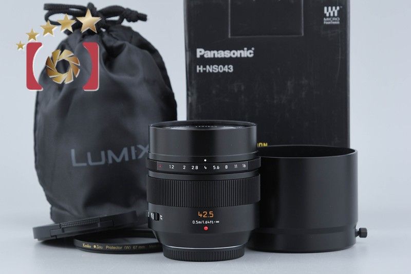 【中古】Panasonic パナソニック LUMIX LEICA DG NOCTICRON 42.5mm f/1.2 ASPH. O.I.S H-NS043 元箱付き 63,690円